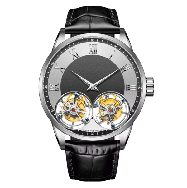 PSD Argentum Double Tourbillon Men’s Watch – 316L Stainless Steel & Sapphire Glass