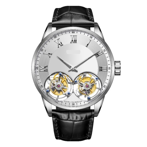 PSD Zenith Double Tourbillon Men’s Watch – 316L Stainless Steel & Sapphire Glass